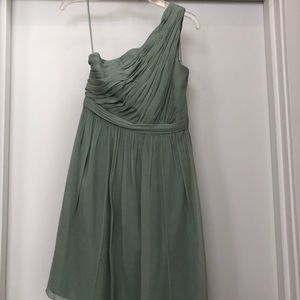 J Crew Sage One Shoulder Bridesmaids Dress, Size 4